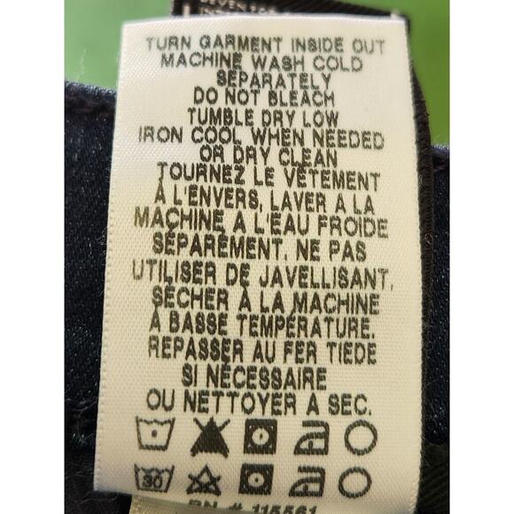 7 For All Mankind Womens Sz 24" High Waist Ankle Skinny Jeans Red Striped Sides - Picture 8 of 9